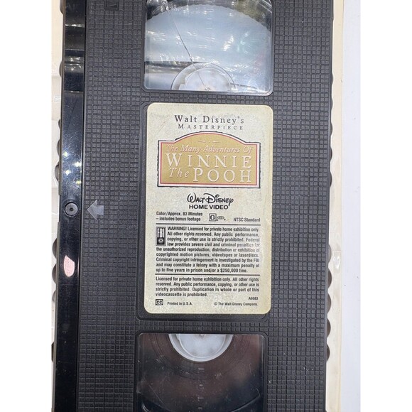 Vintage Non-Disney & Disney VHS Lot 12 Tapes Ichabod Toad Pooh's Grand Adventure - Picture 5 of 8